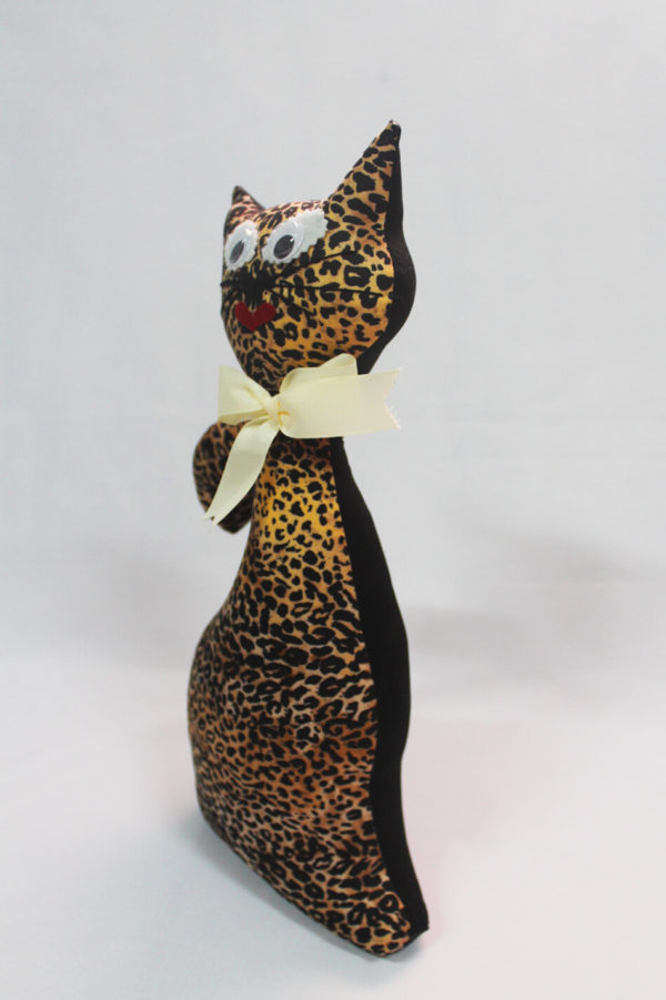Gato de tela coleccion leopardo