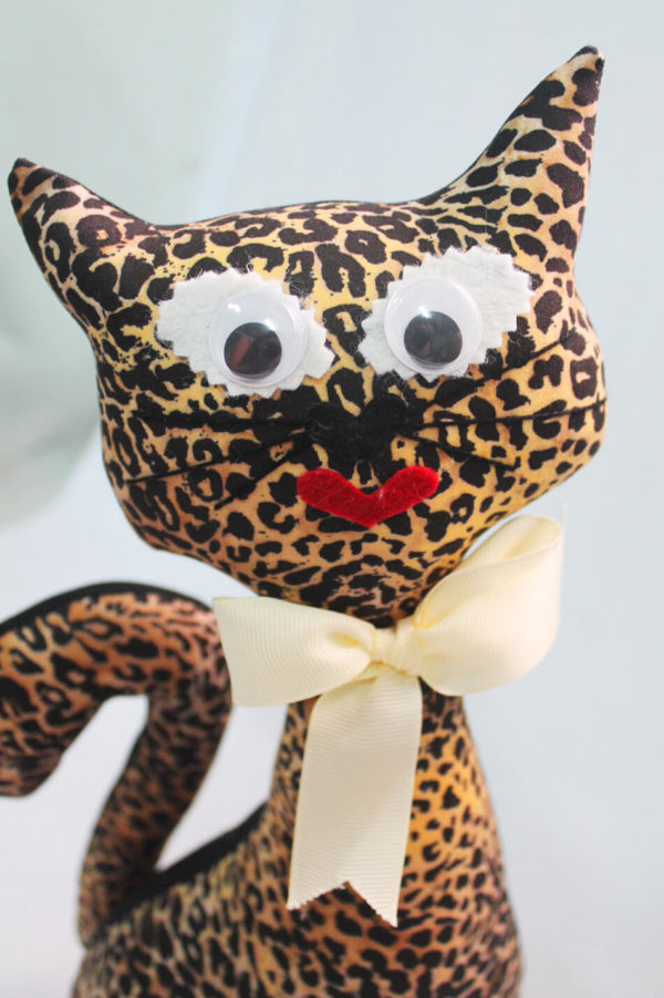 Gato de tela coleccion leopardo
