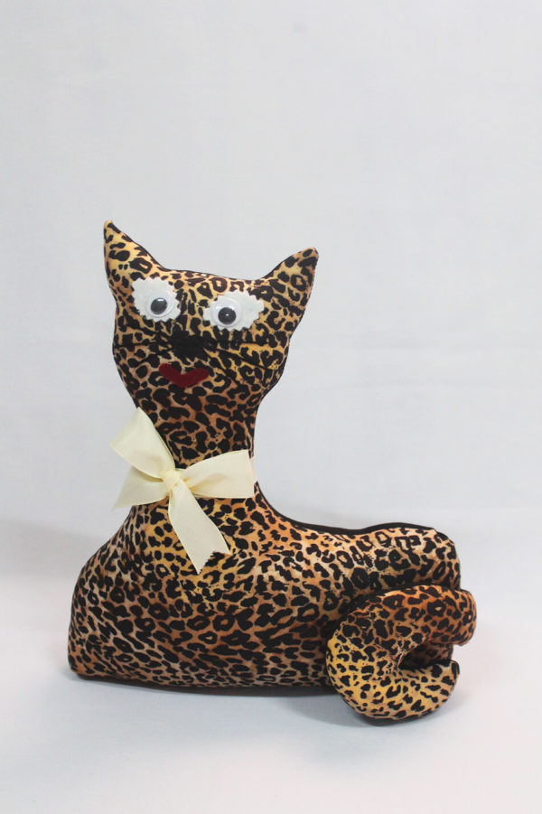 Gato de tela coleccion leopardo