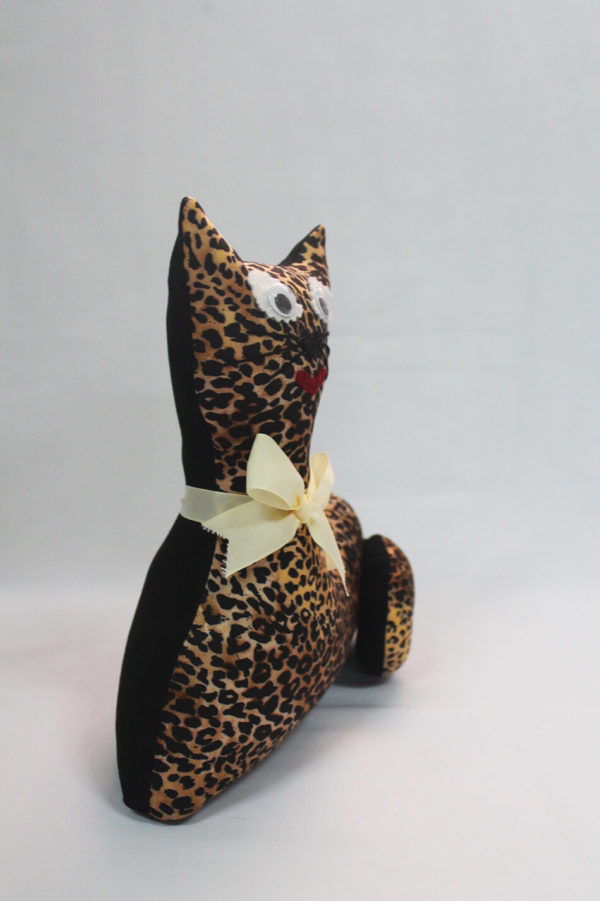 Gato de tela coleccion leopardo