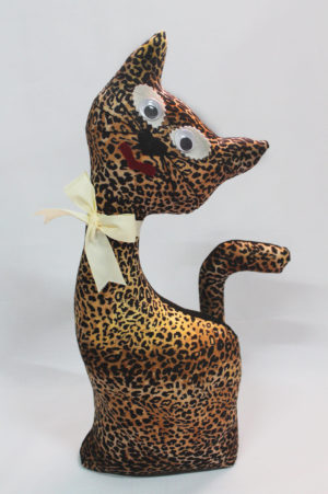 Gato de tela coleccion leopardo