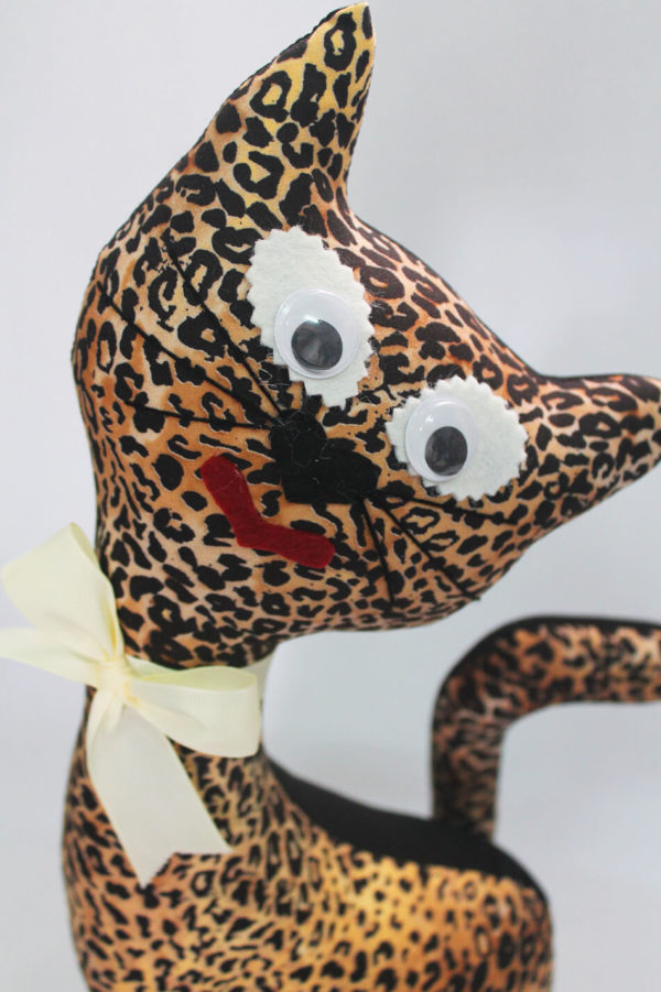 Gato de tela coleccion leopardo