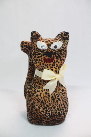 Gato de tela coleccion leopardo