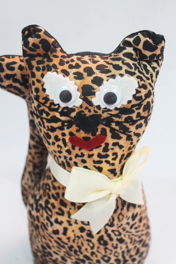 Gato de tela coleccion leopardo